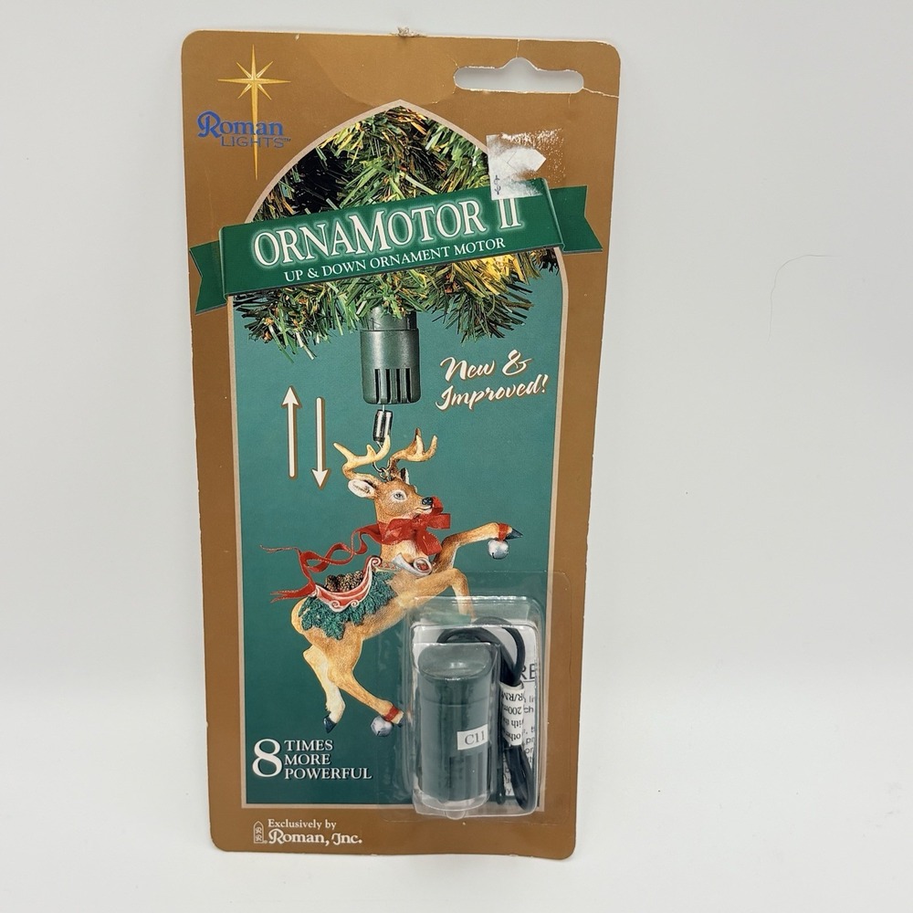 Roman Lights OrnaMotor II 2 Up & Down Motion Ornament Motor, Sealed NEW NOS 2000